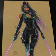 Psylocke Art Print Signed 8.5x11 | Art by Keyeske