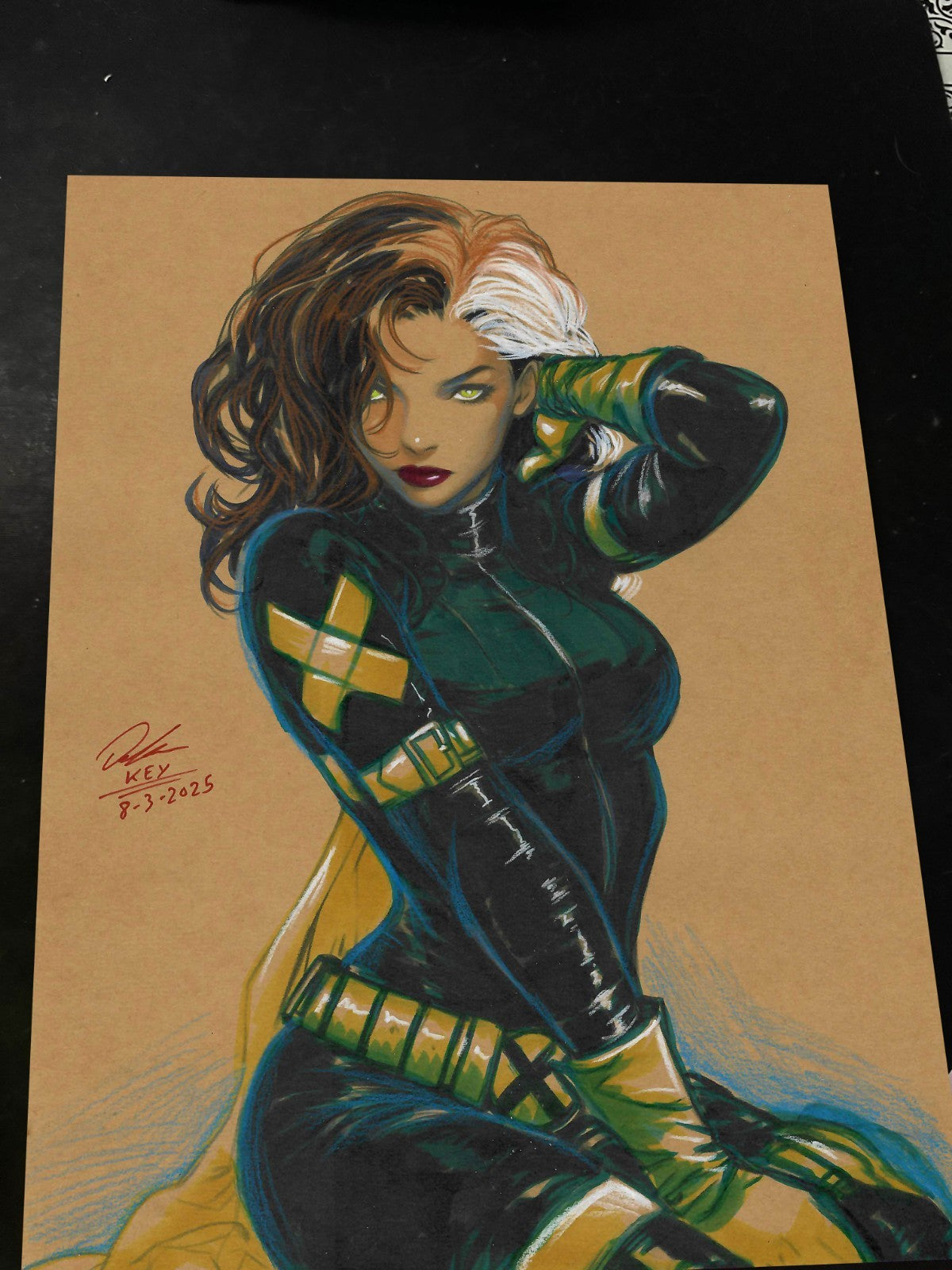 Rogue X-Men Art Print Signed 8.5x11 | Art by Keyeske