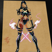 Psylocke Art Print Signed 8.5x11 | Art by Keyeske