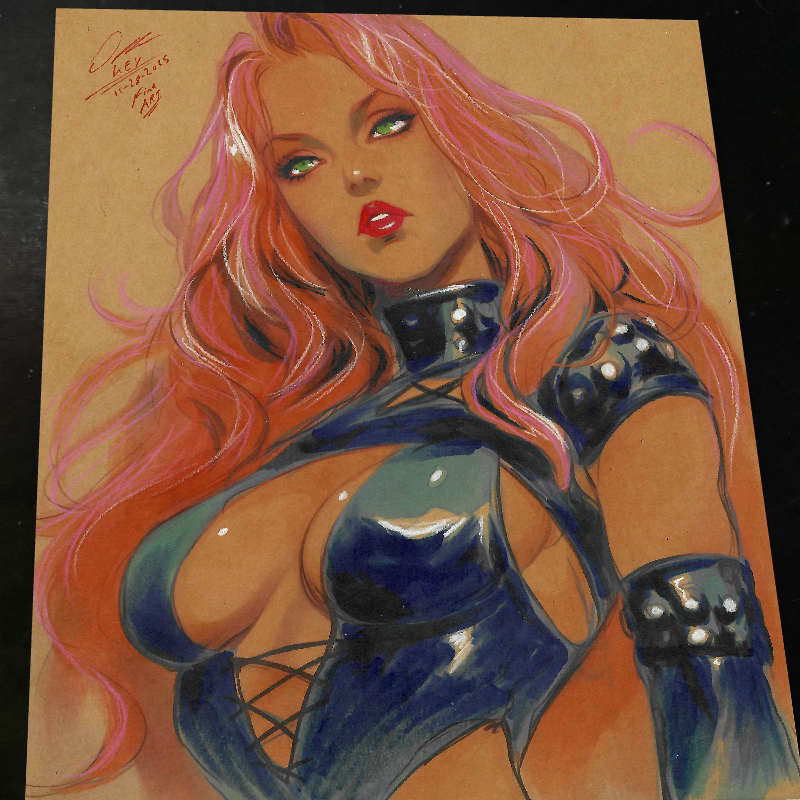 Starfire - DC Comics art print by Keyeske