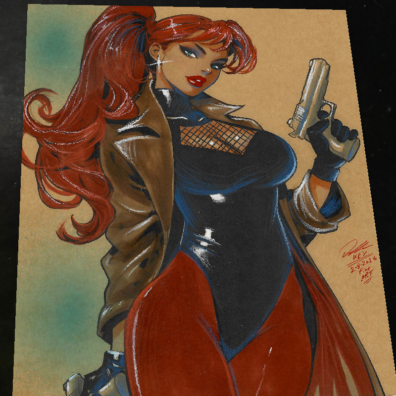 Elsa Bloodstone Marvel Art Print Signed 8.5x11 | Art by Keyeske