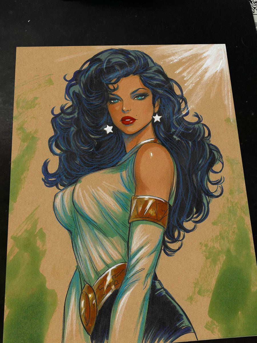Wonder Woman art print by Keyeske