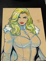 Emma Frost X-Men art print by Keyeske