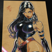 Psylocke Art Print Signed 8.5x11 | Art by Keyeske
