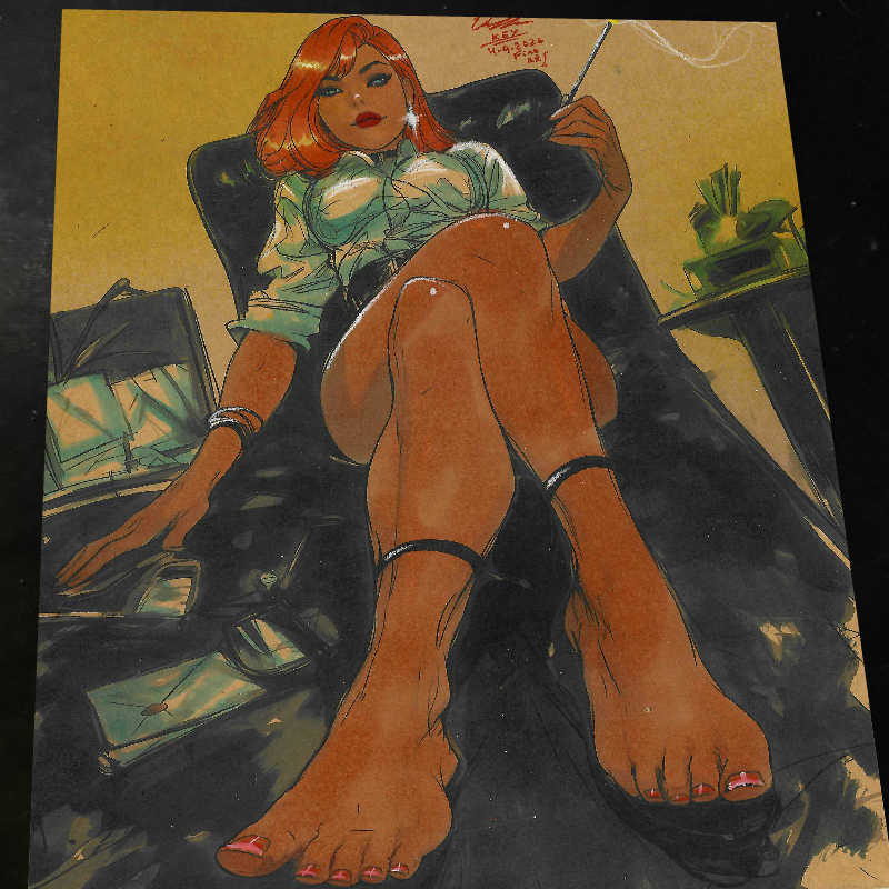 Mary Jane Watson Art Print Signed 8.5x11 | Art by Keyeske