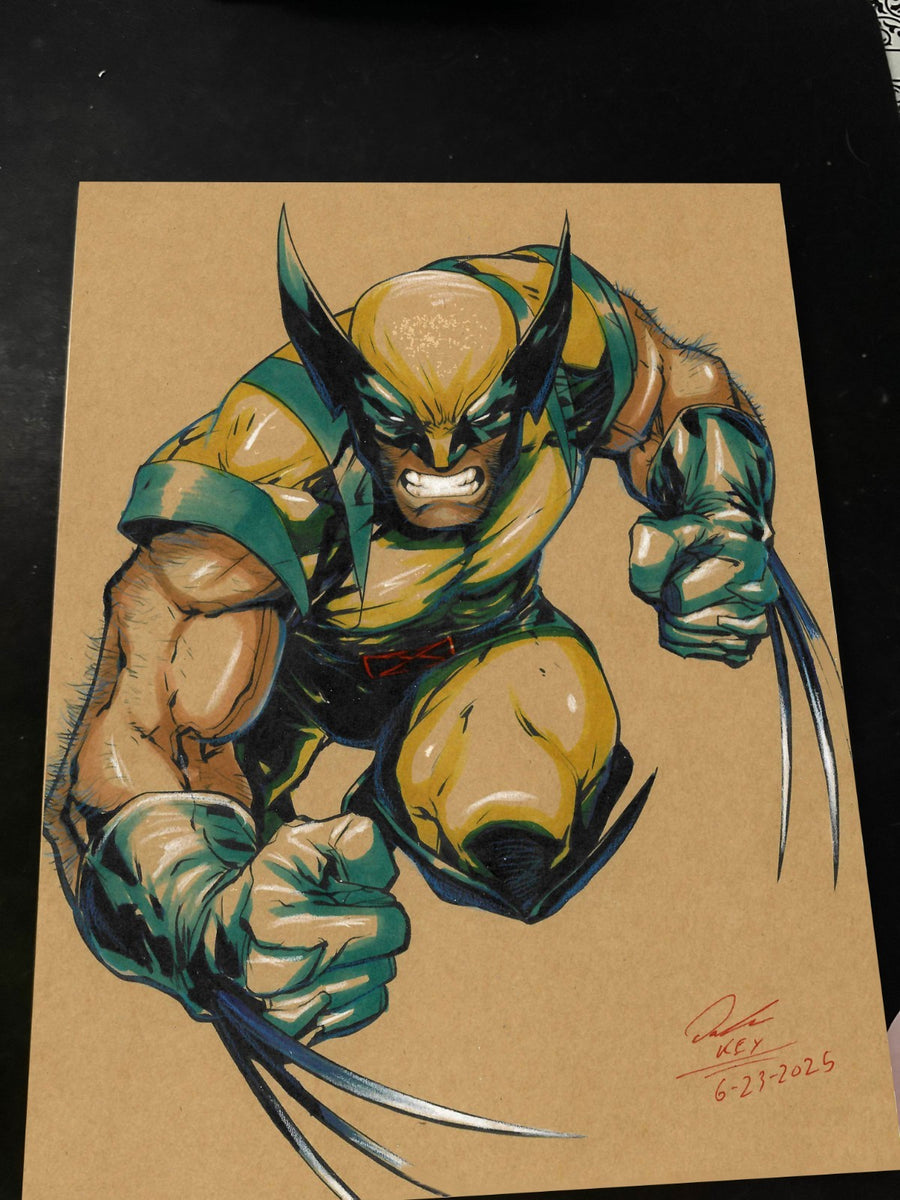 Wolverine X-Men Art Print Signed 8.5x11 | Art by Keyeske