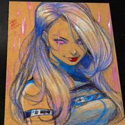 Psylocke Art Print Signed 8.5x11 | Art by Keyeske