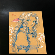 Aerith Gainsborough Art Print 8.5x11 Art by Keyeske - Marvel art print by Keyeske