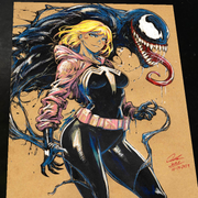 Gwen Stacy x Venom Art Print Signed 8.5x11 | Art by Keyeske