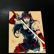 Elektra - Marvel art print by Keyeske