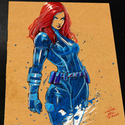 Black Widow - Marvel art print by Keyeske