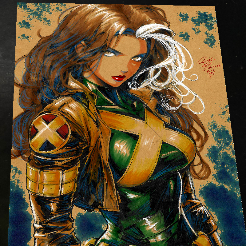 Rogue X-Men Art Print Signed 8.5x11 | Art by Keyeske