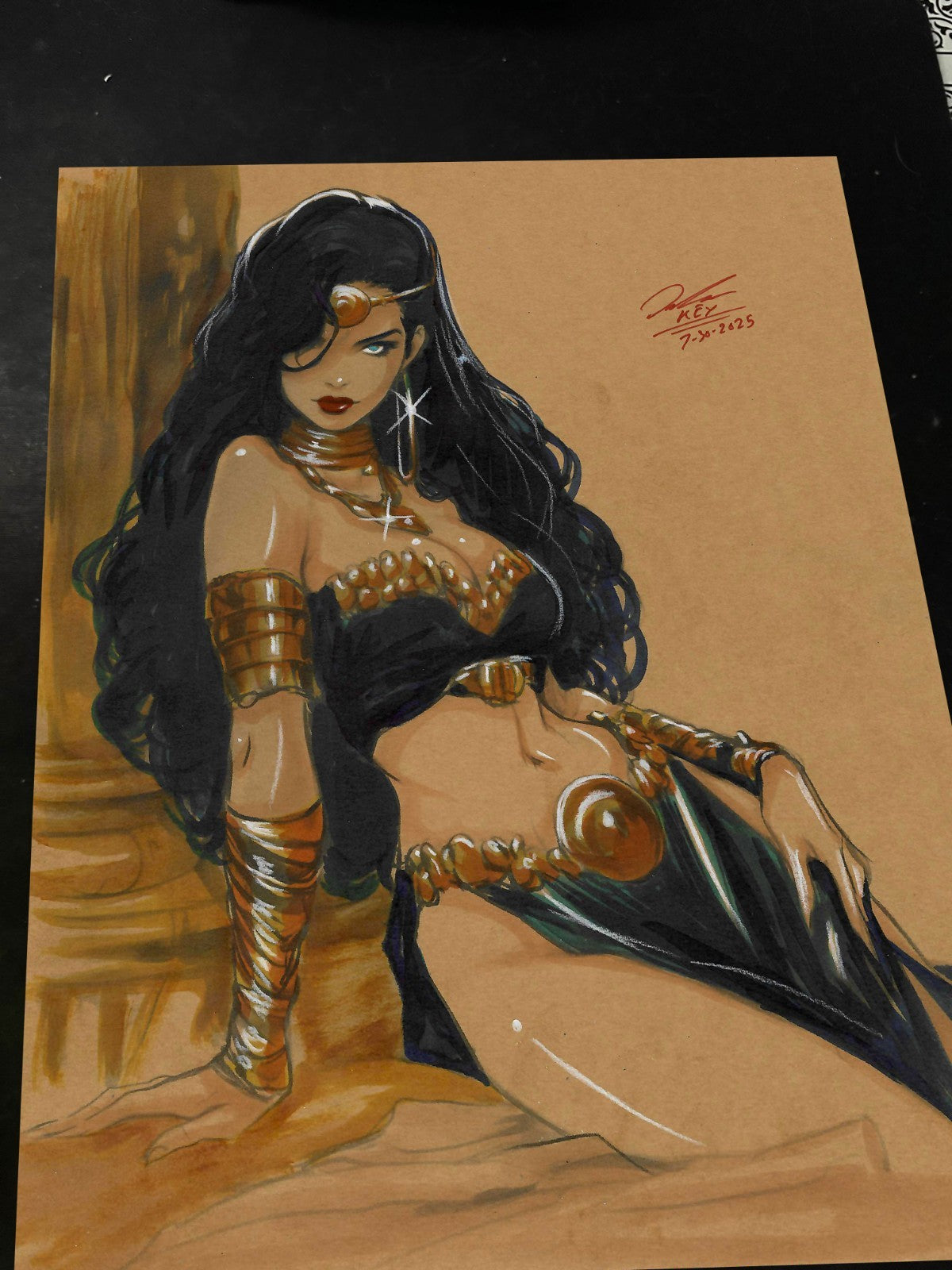 Dejah Thoris Art Print Signed 8.5x11 | Art by Keyeske
